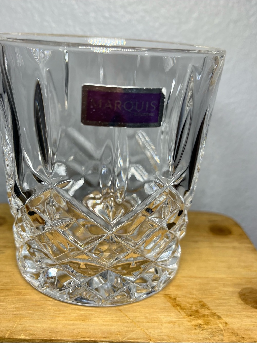SET OF 3 Marquis by Waterford Markham Double Old Fashion Crystal Glasses NEW - Picture 14 of 15